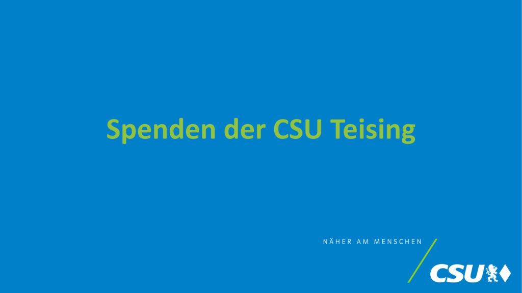 Spenden der CSU Teising