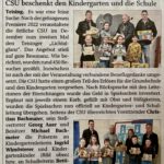 CSU Teising beschenkt Kindergarten und Schule