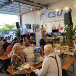 Kundgebung mit Ilse Aigner auf dem Auerhof